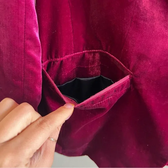 Anthropologie Ett Twa Velvet Gallery Blazer Jacket - Picture 7 of 11
